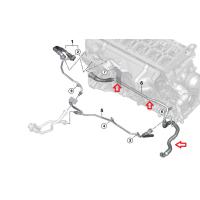 11538513833 BMW F02n F10n F15 SUV EGR SOGUTMA BORUSU KOMPLE