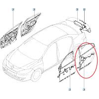 241270215R RENAULT TESISAT FLUENCE-MEGANE III ARKA KAPI SOL