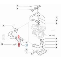 55183751 FIAT DOBLO TURBO YAGLAMA CIKIS BORUSU
