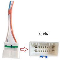 GTS 16P4KH GUTSY SOKET 5Lİ PAKET ANA TESISAT 16 PİNLİ KABLOLU JAPON-KORE ARAÇLAR
