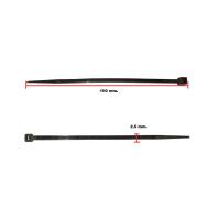 GT 100X25PCKI PLASTİK CIRT KELEPÇE 10 CM X 2x5 MM SİYAH | KABLO BAĞI | 1000 ADET