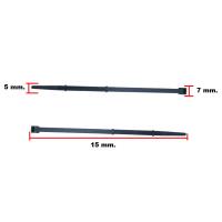 GT 150X7X5SPK CIRT KELEPÇE 15 CM X 5 MM SETLİ VE KADEMELİ SİYAH | 10 ADET PAKET | ÖZEL KABLO BAĞI 