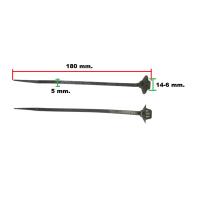 GT 180X14-6X5DPK CIRT KELEPÇE 18 CM X 5 MM GENİŞ BAŞLIKLI DÜBELLİ SİYAH | 10 ADET PAKET | PROFESYONEL MONTAJ