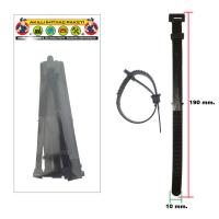 GT 190X10KOS GUTSY TOPLAMA KELEPÇESİ EMNİYET HALKALI SÖKÜLEBİLİR PLASTİK KABLO BAĞI 10MMX190MM (10 ADET)