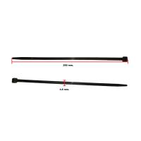 GT 200X45PCKS PLASTİK KELEPÇE SİYAH | 20 CM X 4x5 MM | DAYANIKLI KABLO BAĞI CIRT KELEPÇE (100 ADET)