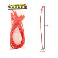 GT 240X4PBKK BONCUK PLASTİK KELEPÇE 24 CM X 4 MM KIRMIZI | ÇÖZÜLEBİLİR KİLİTLİ | 10 ADET