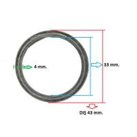 GT 43X33X4 GUTSY KAUCCUK ORING CONTA DIŞ:43 MMxİÇ:33 MMxKALINLIK:4 MMx