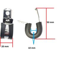 GT 50X20X10K GUTSY KLIPS LASTİKLİ PASLANMAZ KELEPÇE BOY 50MM GENİŞLİK 20MM KAVRAMA ÇAPI 10MM (10 ADET)