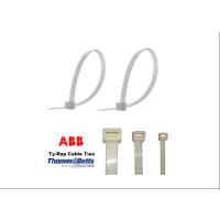TYRAP 125X570BS PLASTİK CIRT KELEPÇE  57 CM X 12x5 MM (100 adet) KABLO BAĞI - BEYAZ KABLO KLİPSİ (Ty-Rap thomas & betts) (Made in UxSxAx) 